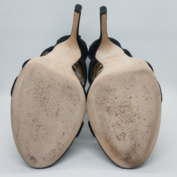 Jimmy Choo Bronx Sandal Suede & Metallic Leather - Picture 7 of 16